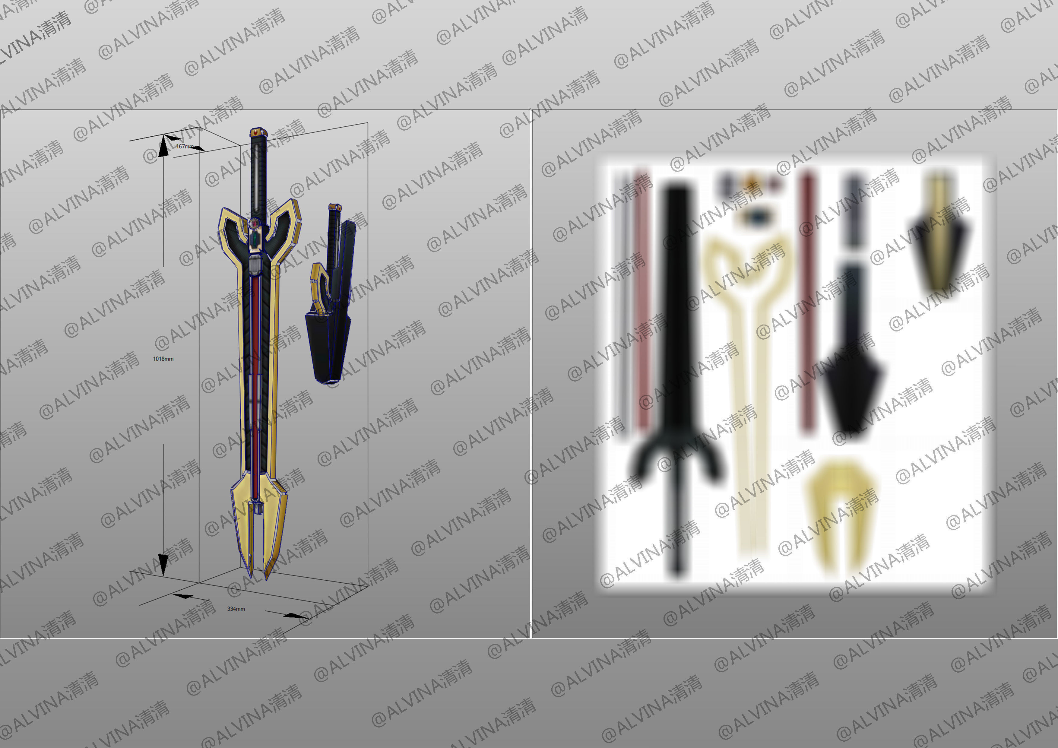 Kamen rider Orga pepakura Full Low-poly 3D model_13