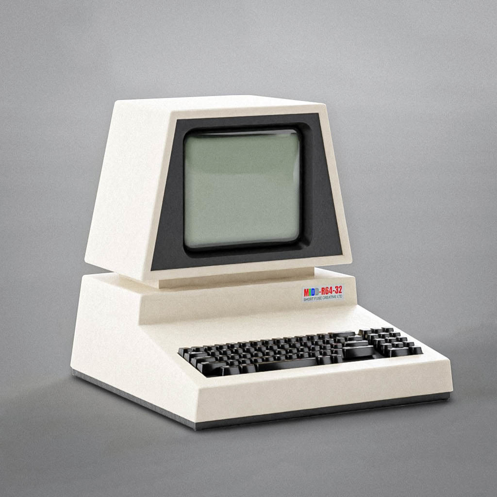 3D model Computer Retro 3D Model - Low-Poly Game-Ready with PBR ...