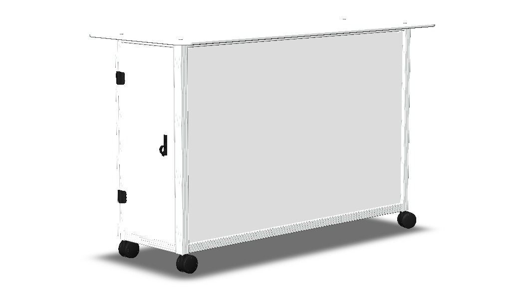 Aluminum Mobile Kitchen Station 3D model_38