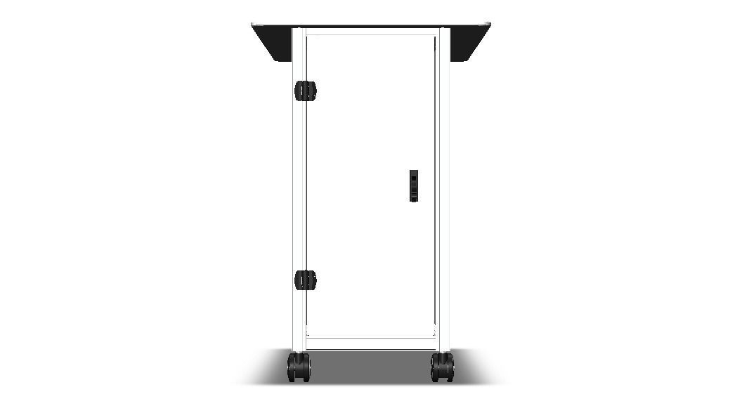 Aluminum Mobile Kitchen Station 3D model_46