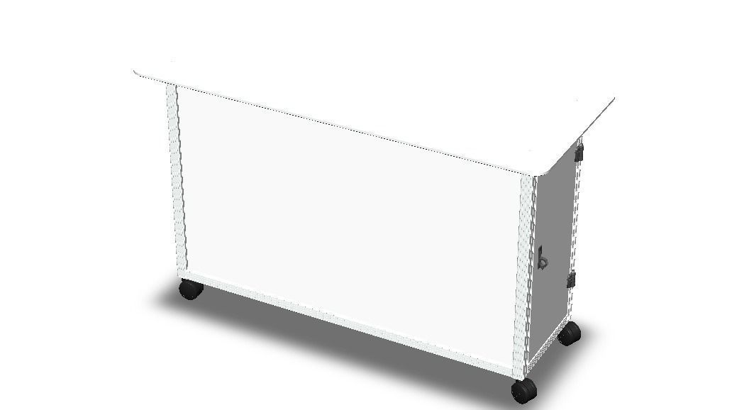 Aluminum Mobile Kitchen Station 3D model_6