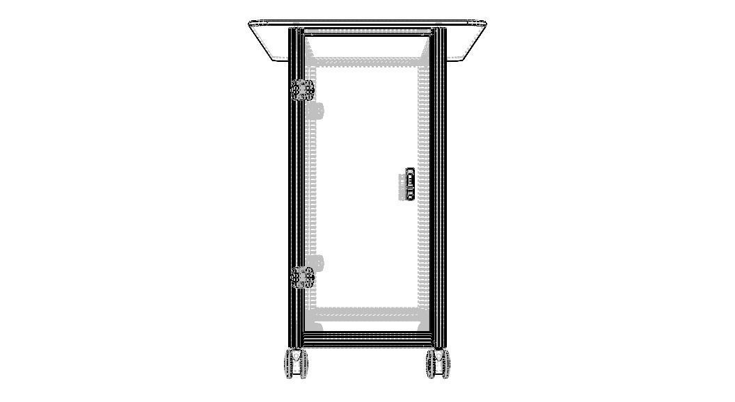 Aluminum Mobile Kitchen Station 3D model_44