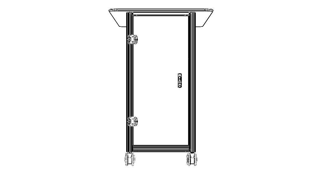 Aluminum Mobile Kitchen Station 3D model_43