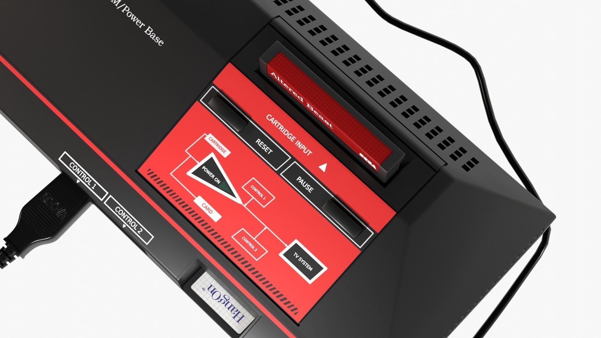 Sega Master System Low-poly 3D model_13