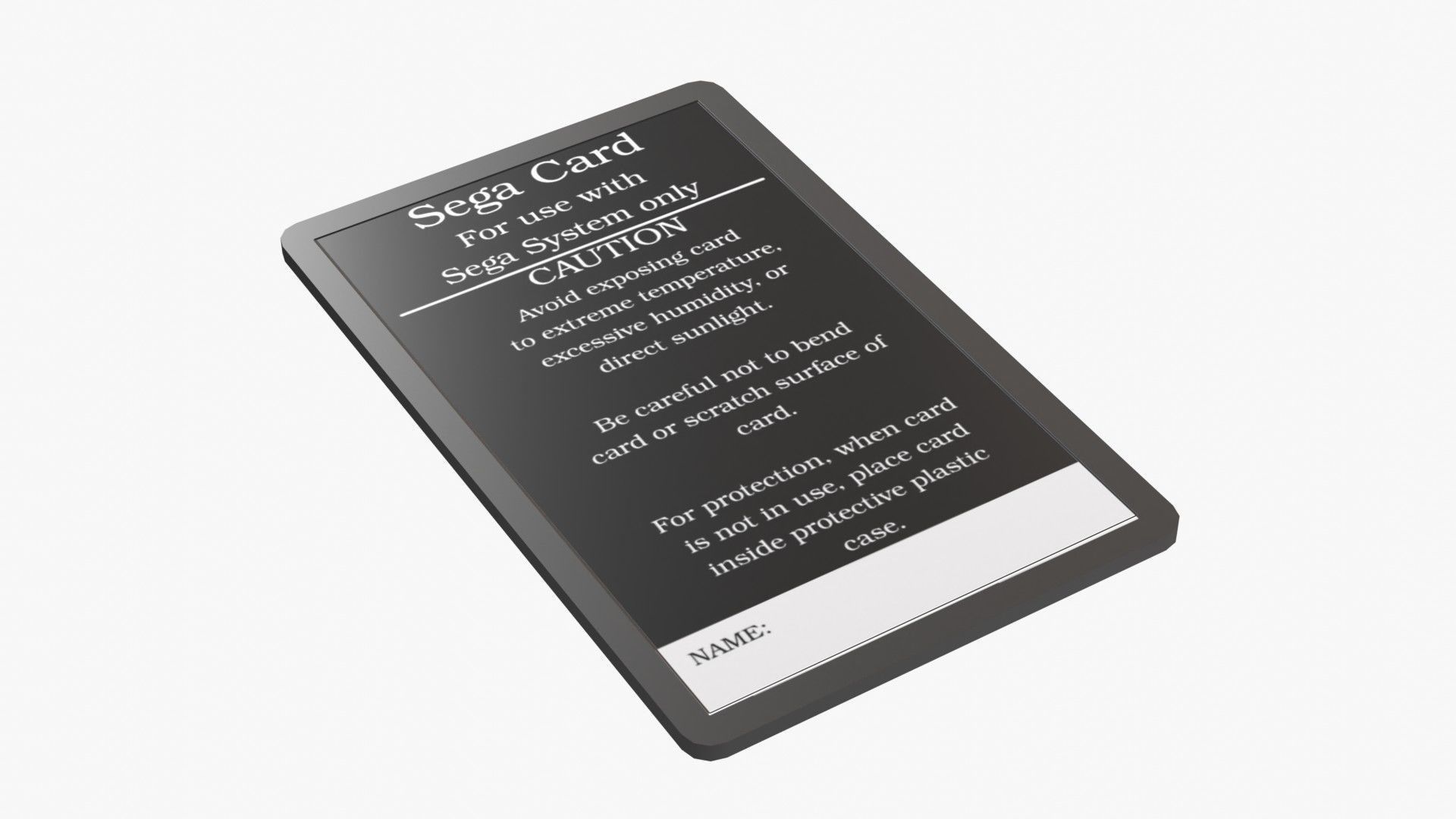 Sega Master System Low-poly 3D model_21