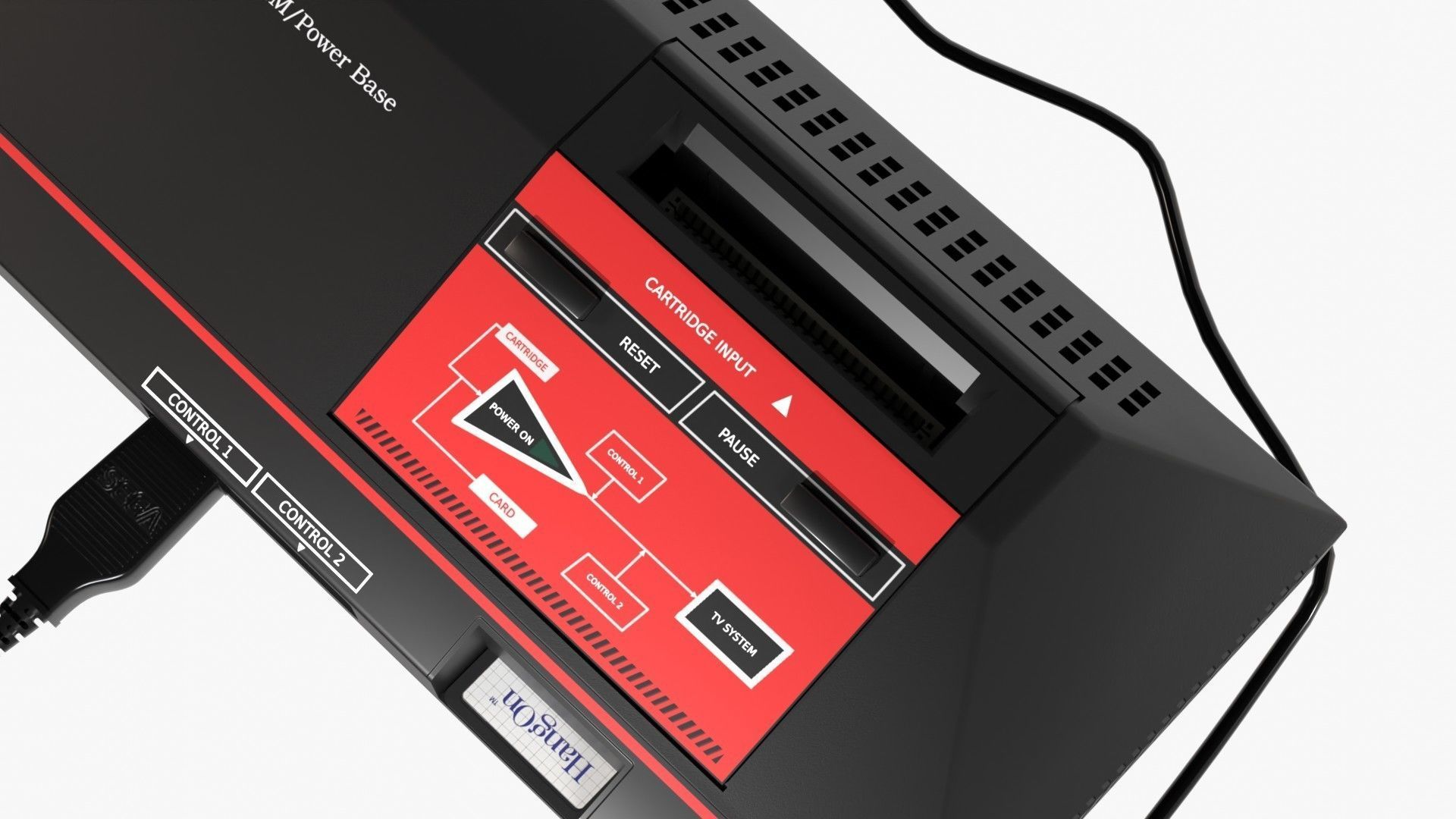 Sega Master System Low-poly 3D model_12