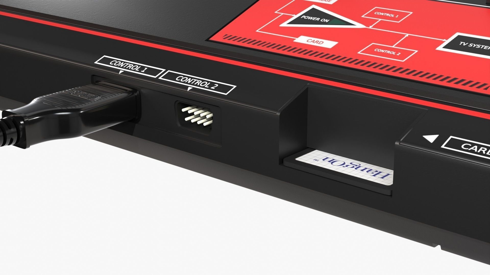 Sega Master System Low-poly 3D model_11