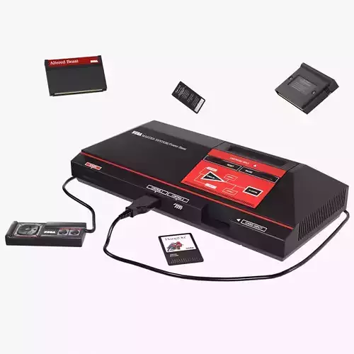 Sega Master System Low-poly 3D model