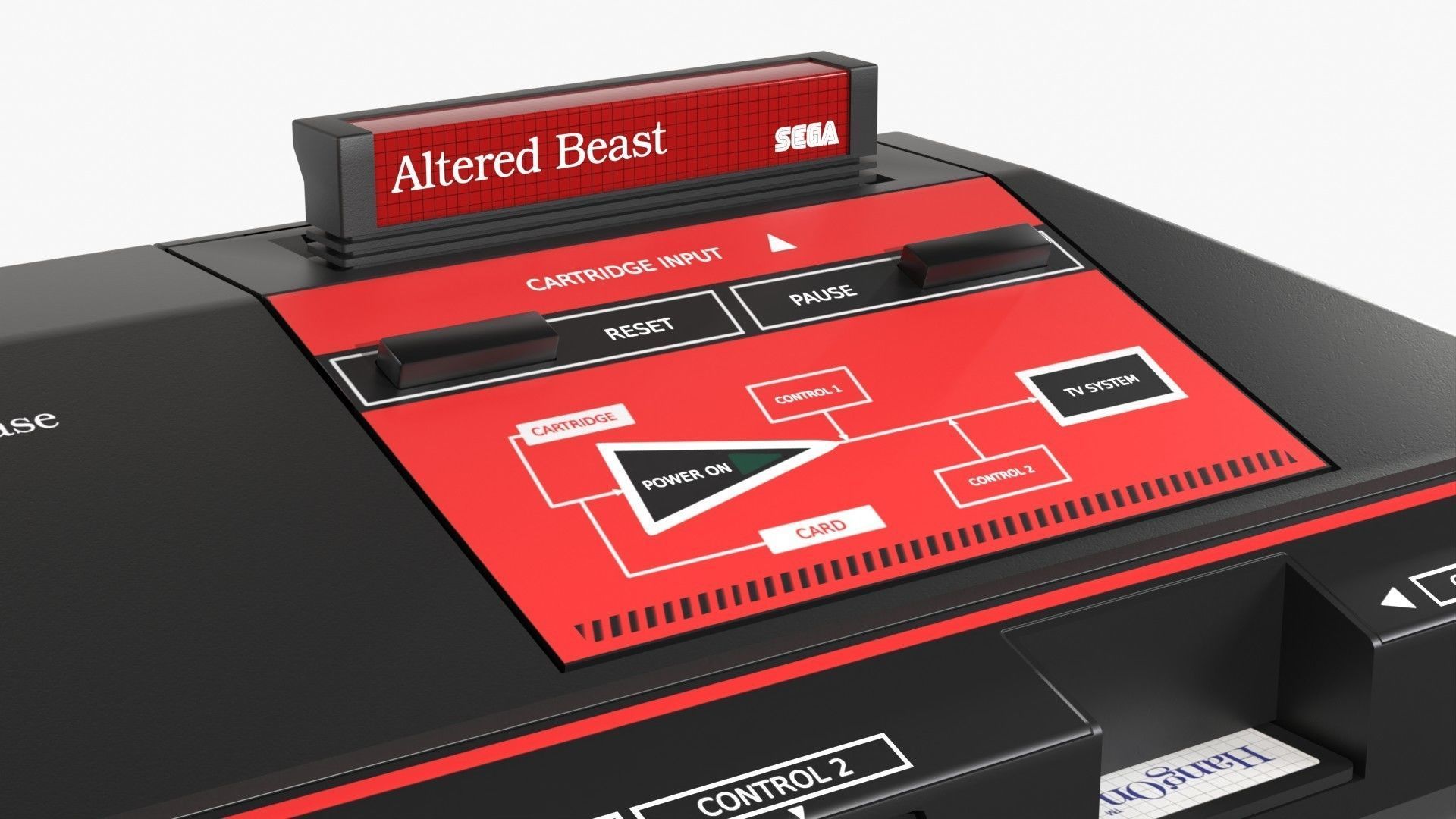 Sega Master System Low-poly 3D model_14