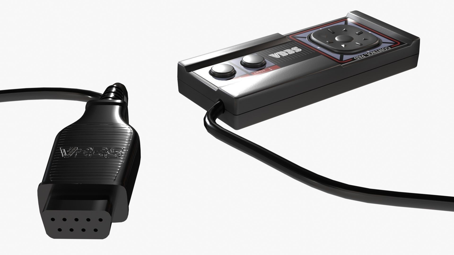 Sega Master System Low-poly 3D model_17