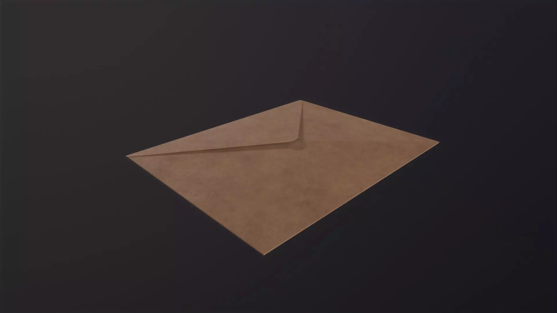 Envelope 3D Model Low-poly 3D model_0