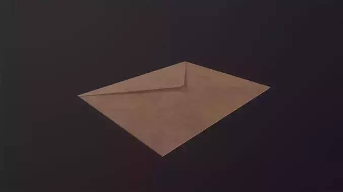 Envelope 3D Model Low-poly 3D model