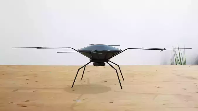 drone Low-poly 3D model
