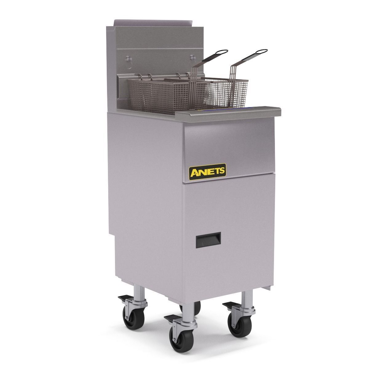 Anets Goldenfry Split Pot Fryer AGG14T 3D model_34