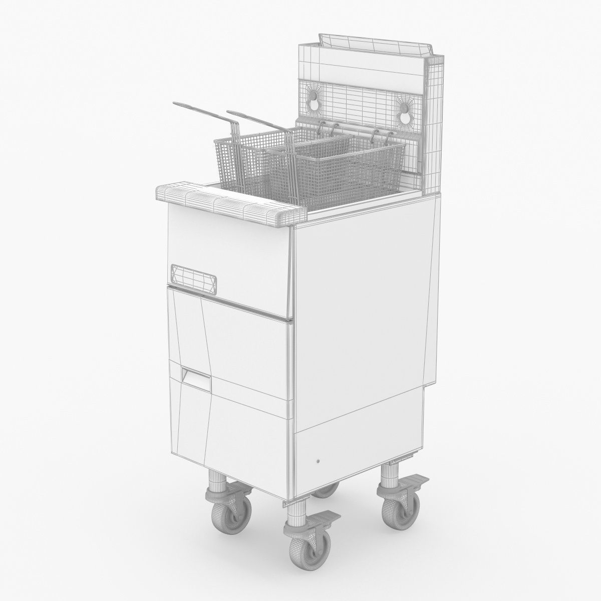 Anets Goldenfry Split Pot Fryer AGG14T 3D model_33