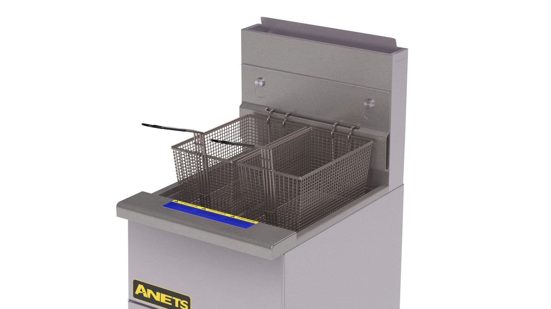 Anets Goldenfry Split Pot Fryer AGG14T 3D model_8