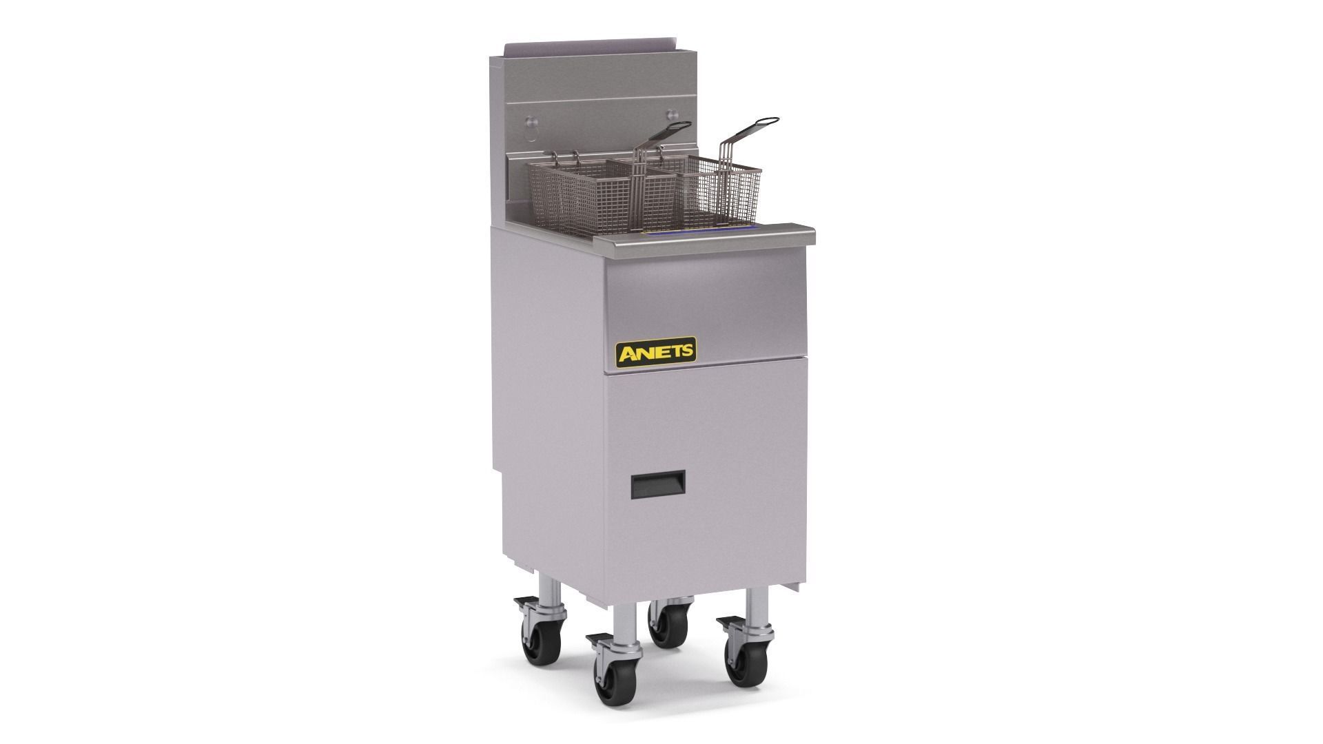 Anets Goldenfry Split Pot Fryer AGG14T 3D model_7