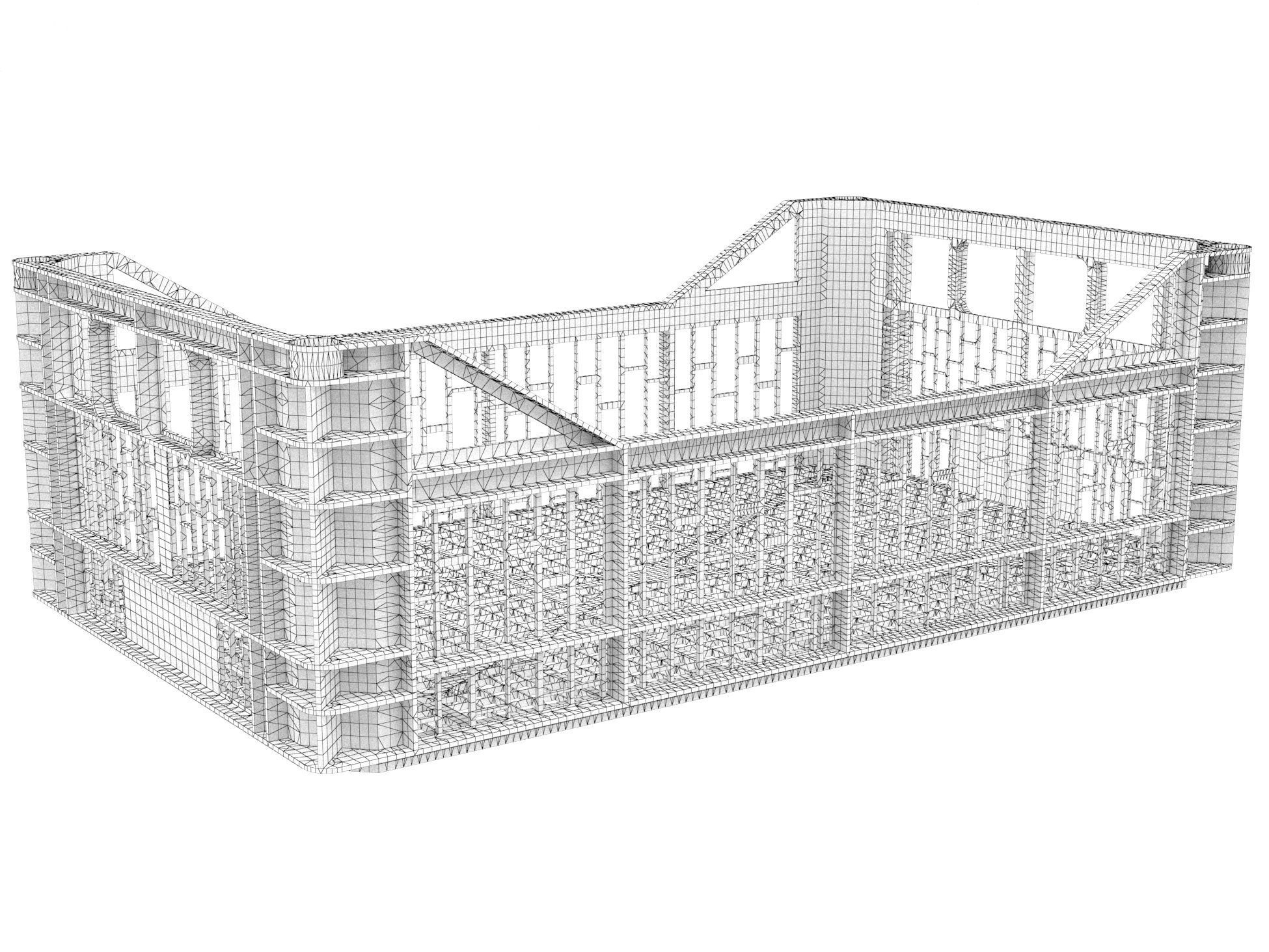 Plastic crate 47 3D model_1