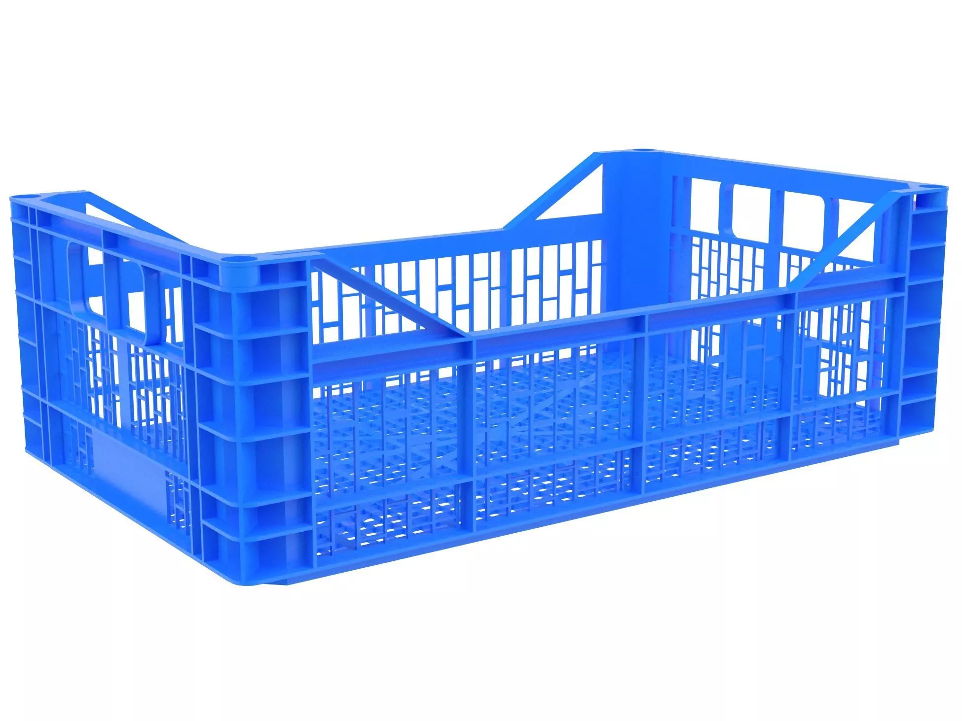 Plastic crate 47 3D model_0