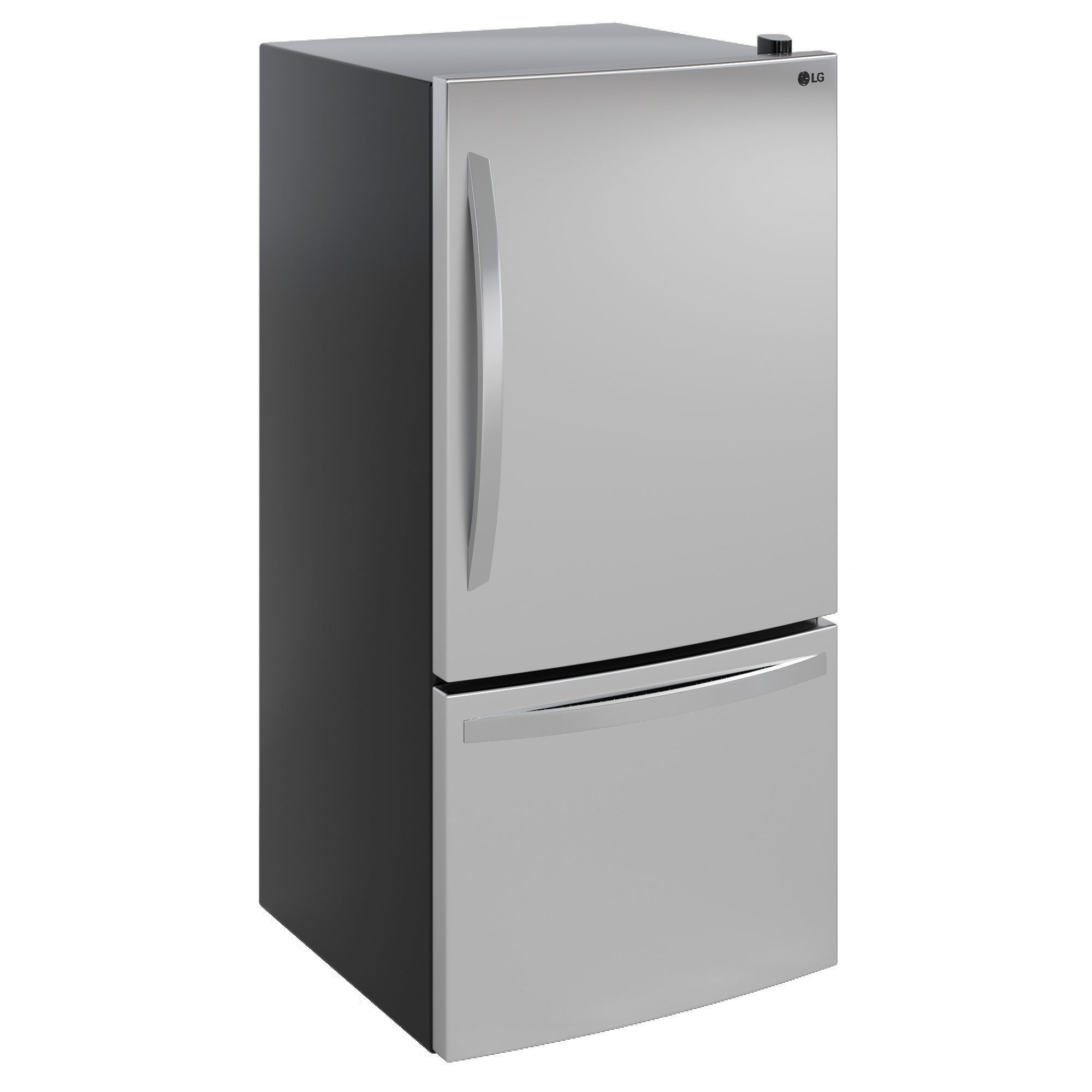 Bottom Freezer Refrigerator 3D model_2
