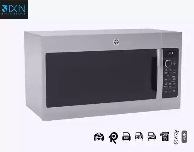 GE Profile Microwave Oven PVM9179SRSS 3D model