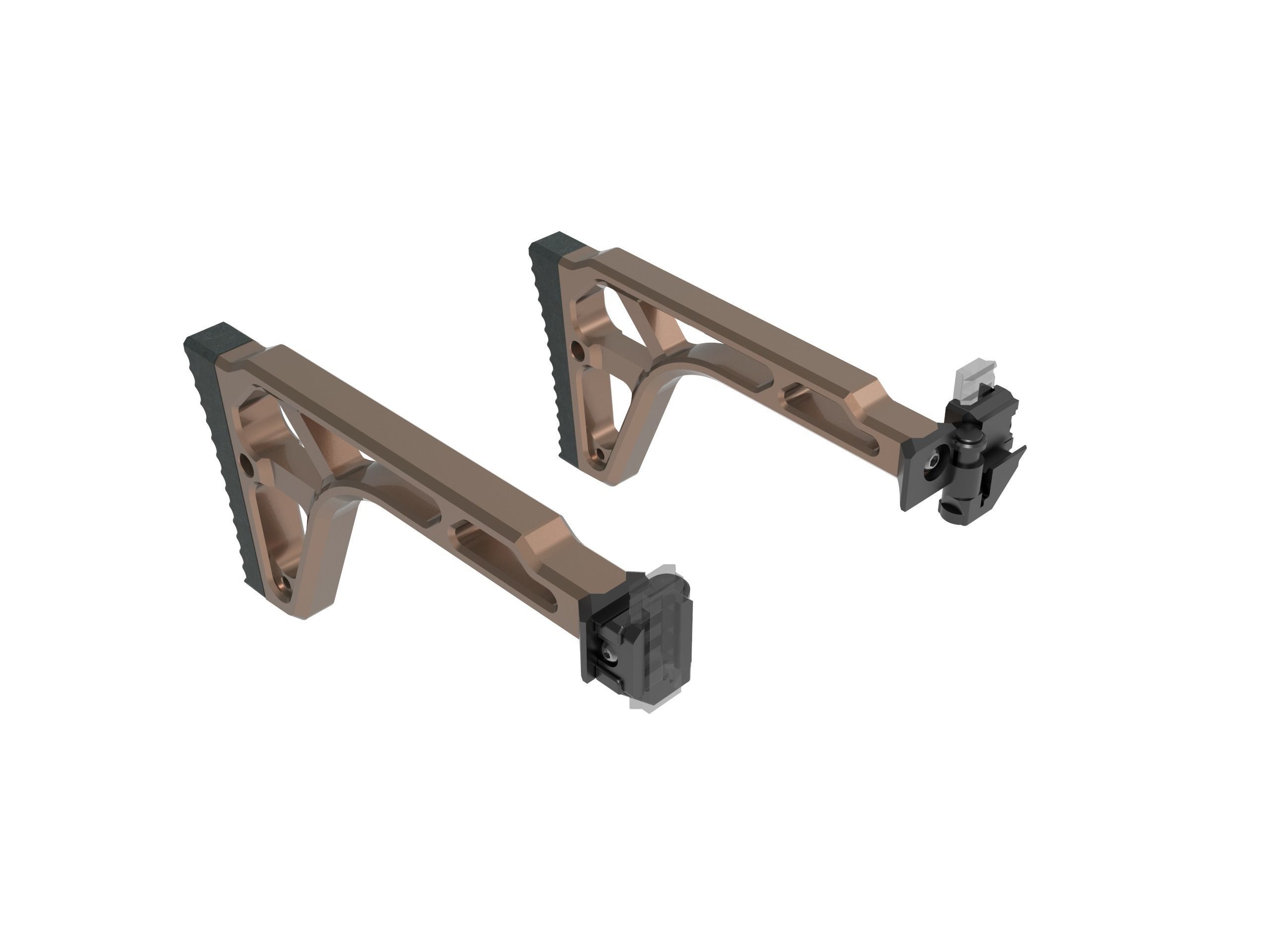 SKELETON STOCK WITH BRACE ADAPTER TO PICATINNY RIS 3D print model_15