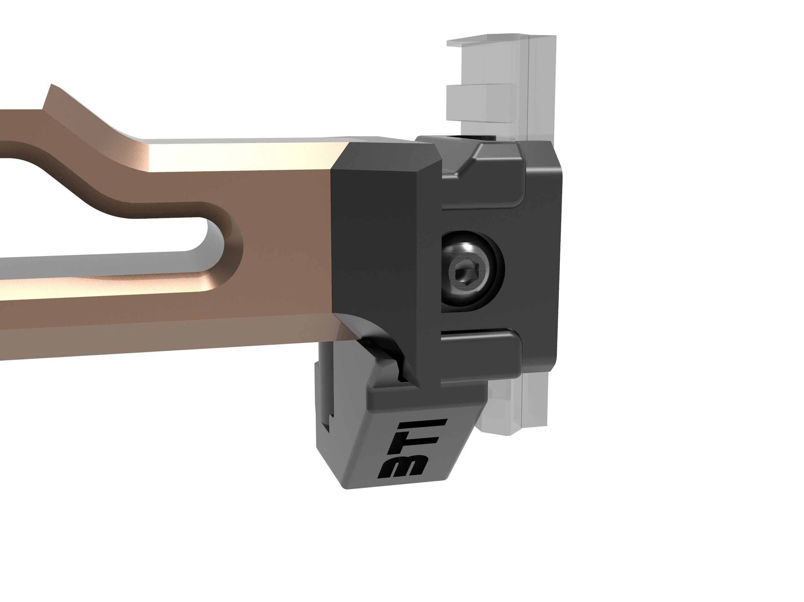 SKELETON STOCK WITH BRACE ADAPTER TO PICATINNY RIS 3D print model_11