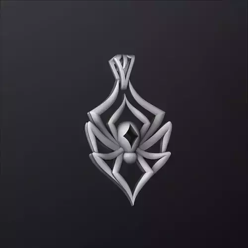 Minimalistic Spider Pendant