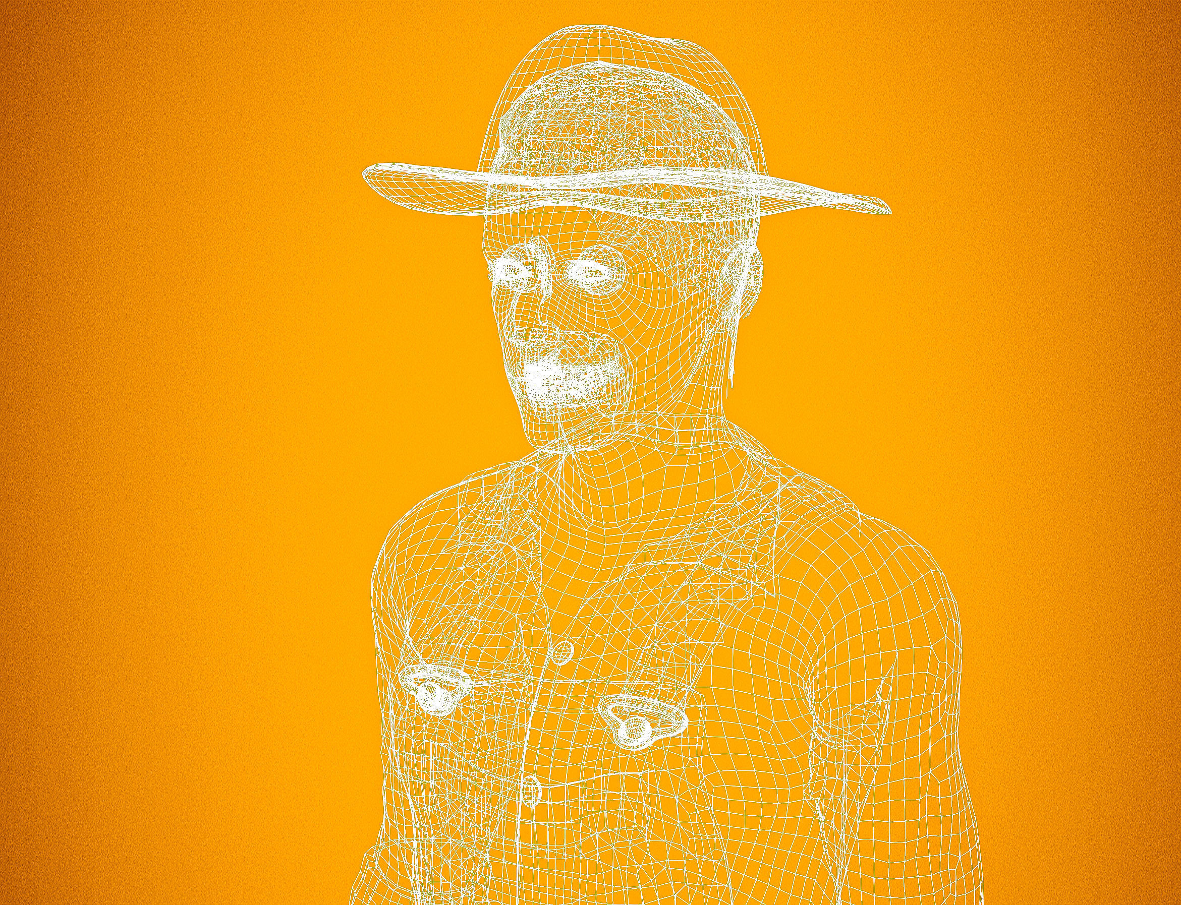 High Quality Realistic Farmer Man Low-poly 3D model_18