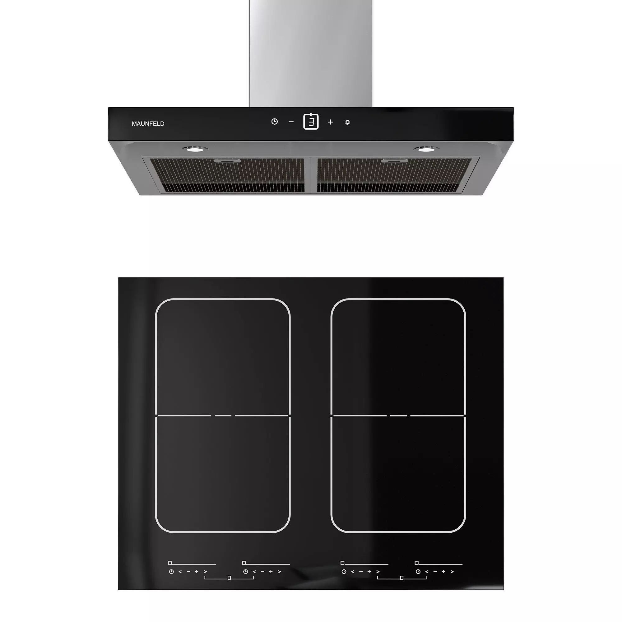 Range Hood Breeze and Cooktop Asko 3D model_0