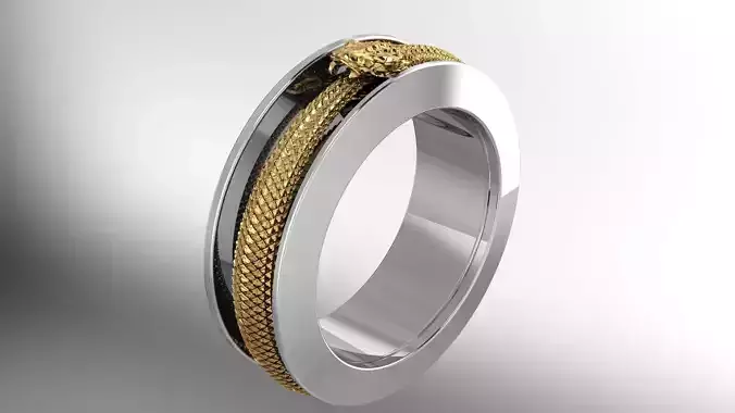 Snake Mens Ring