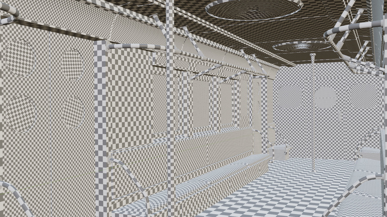 NYC Subway Car Interior 3D model_9