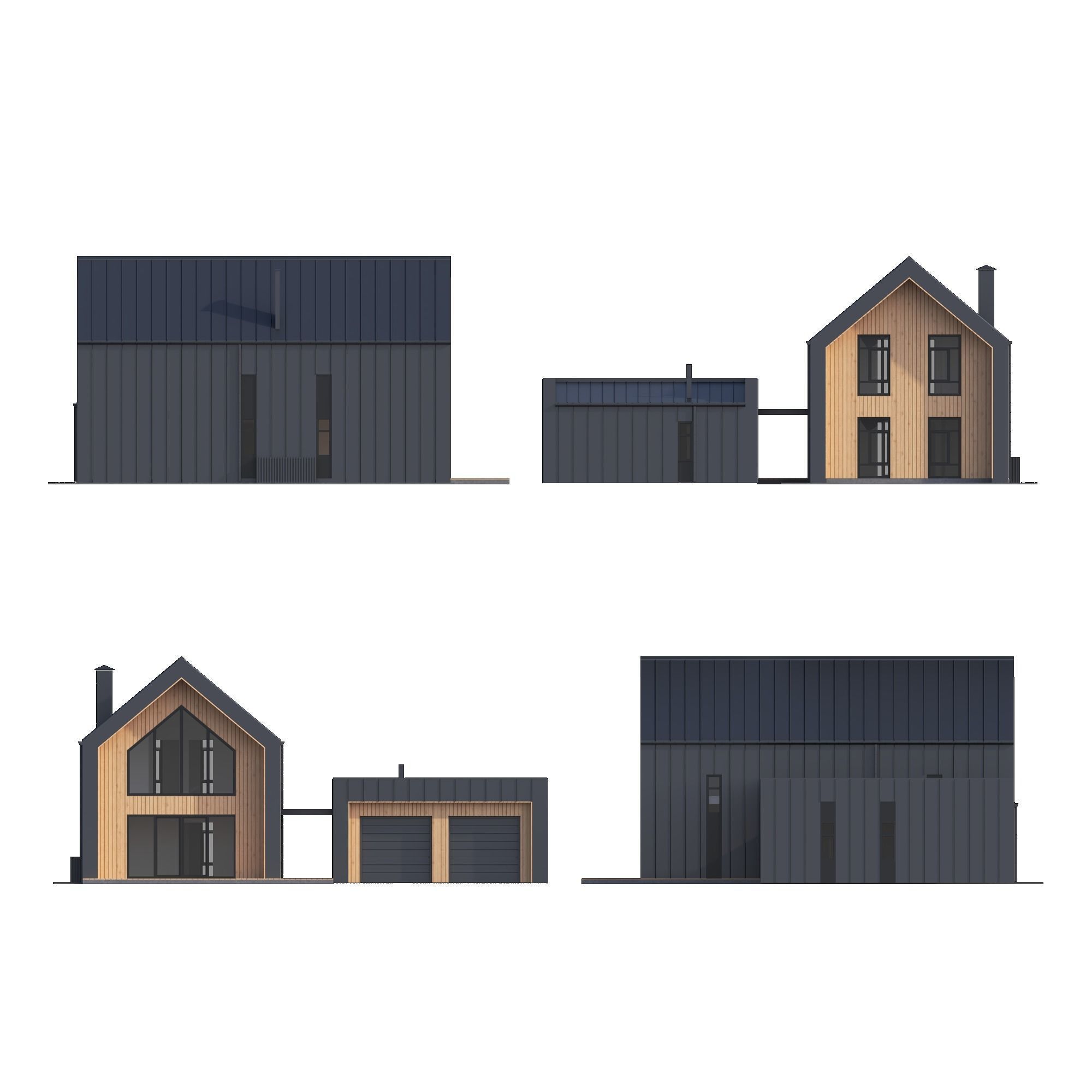 Modern house 3D model_4