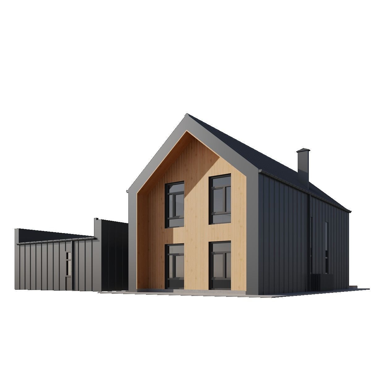 Modern house 3D model_2