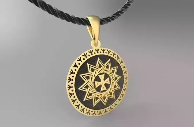 Erzgamma star pendant