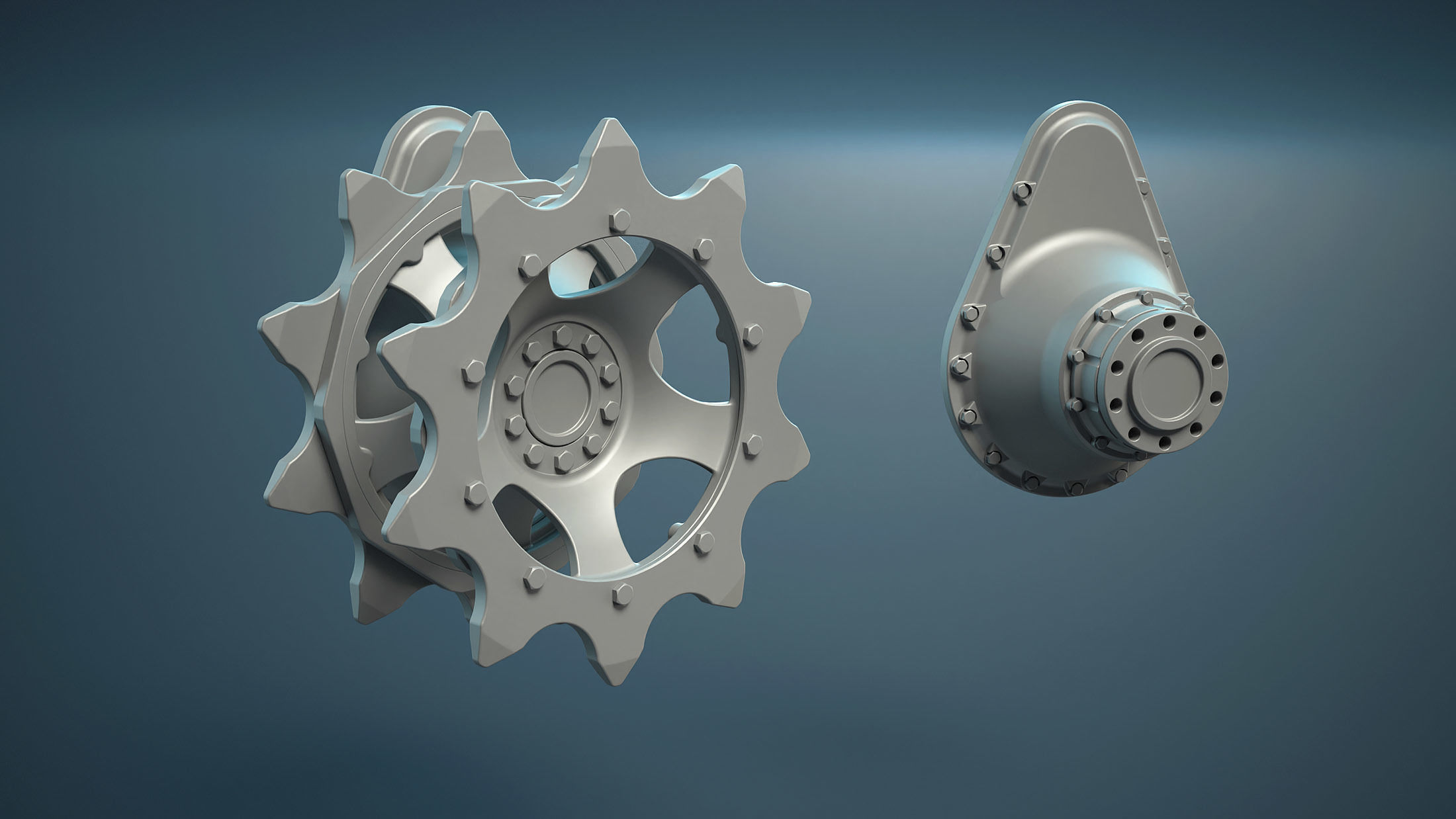 M113 Wheels Collection 3D model_12