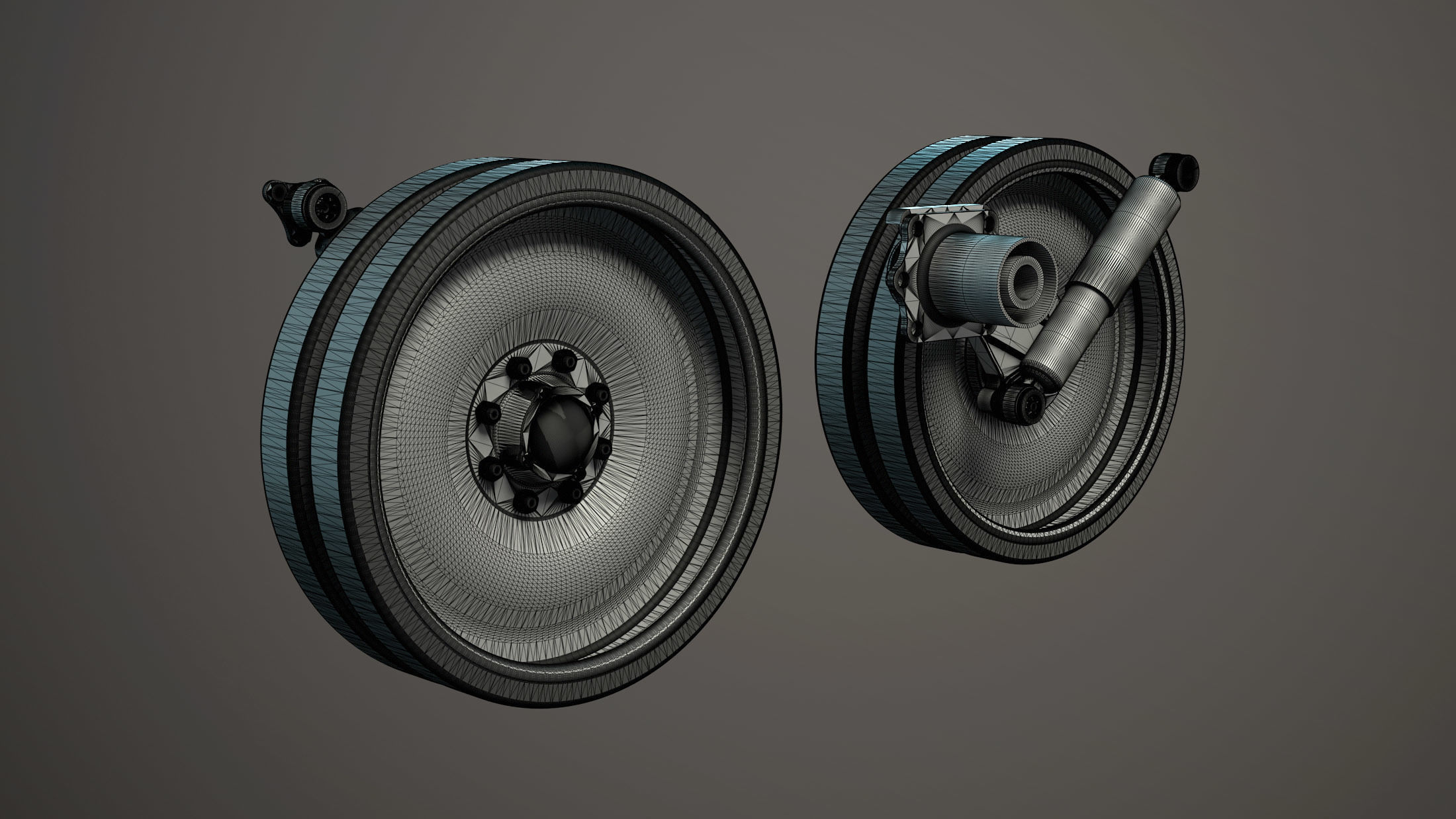 M113 Wheels Collection 3D model_7