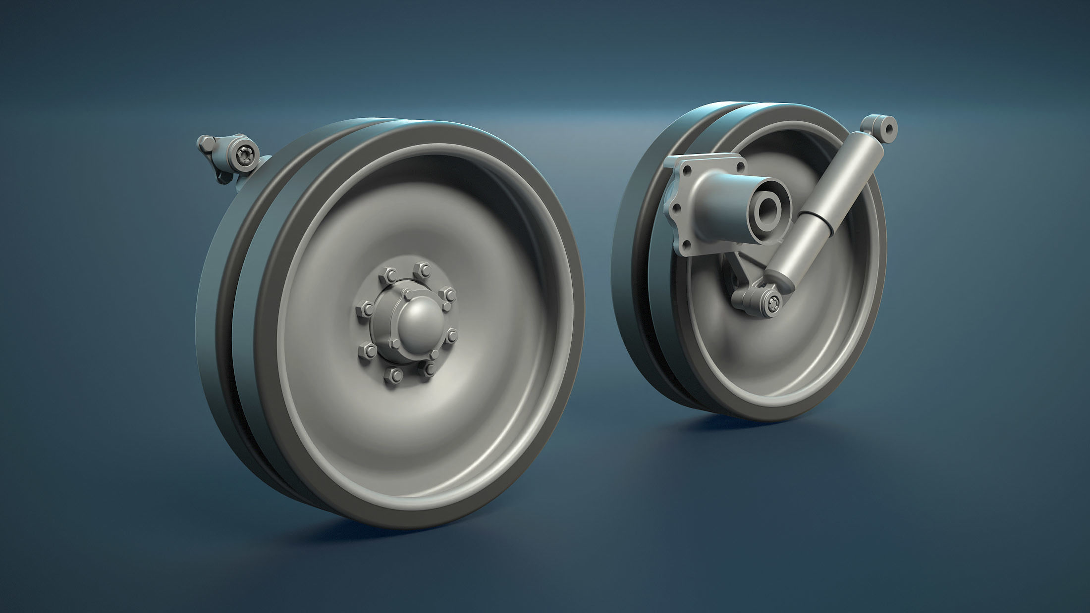 M113 Wheels Collection 3D model_6