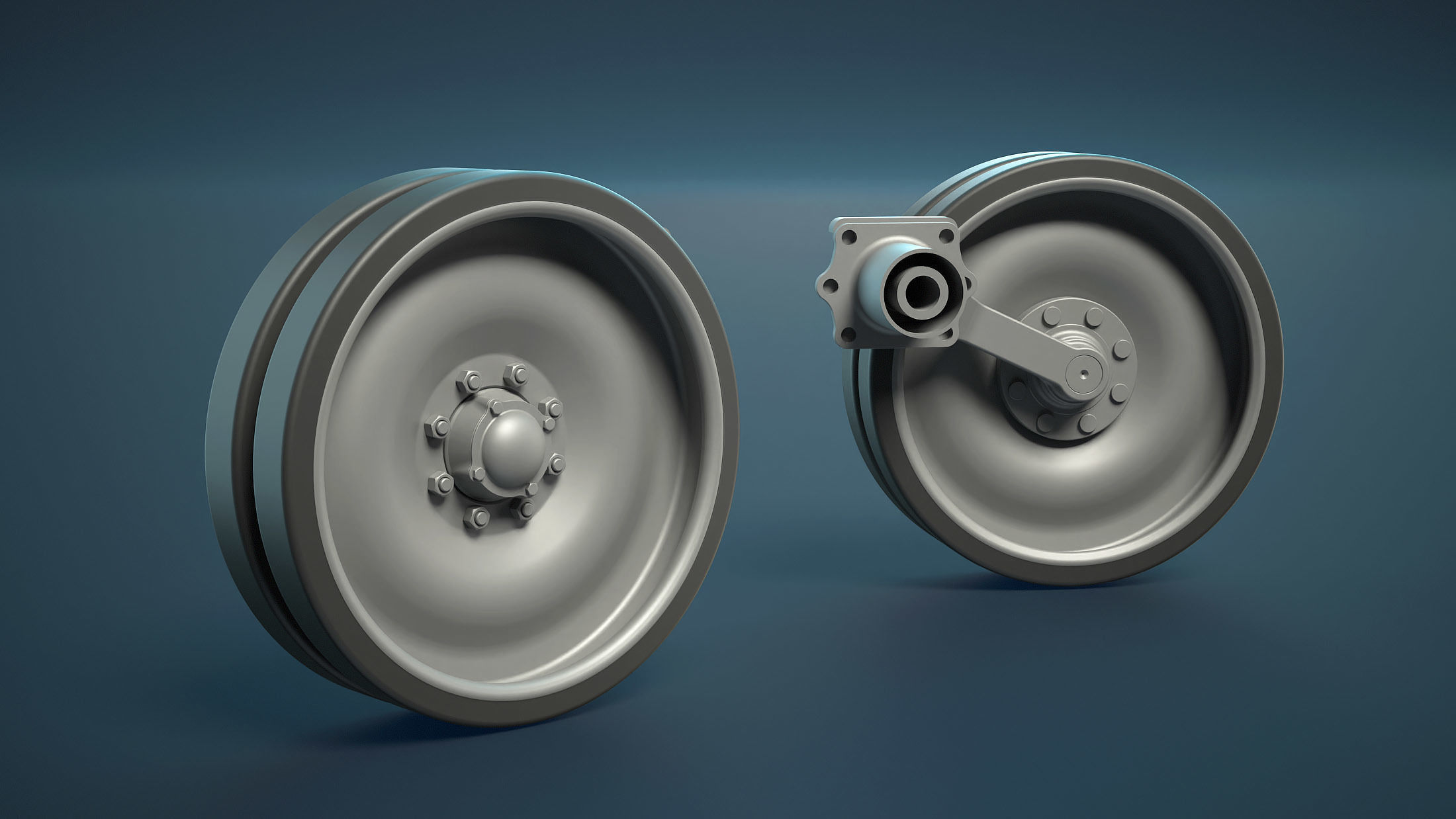 M113 Wheels Collection 3D model_8