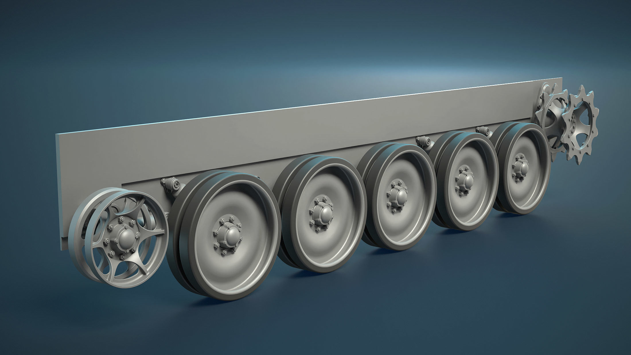M113 Wheels Collection 3D model_1