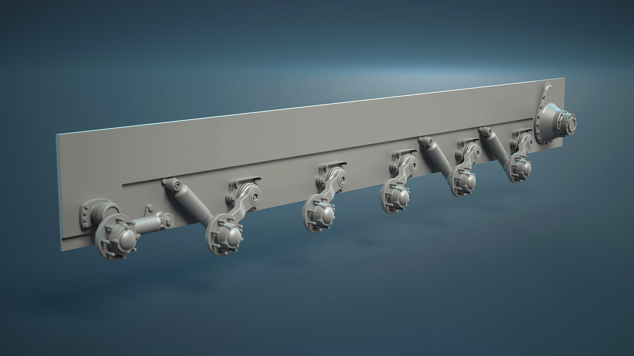 M113 Wheels Collection 3D model_2