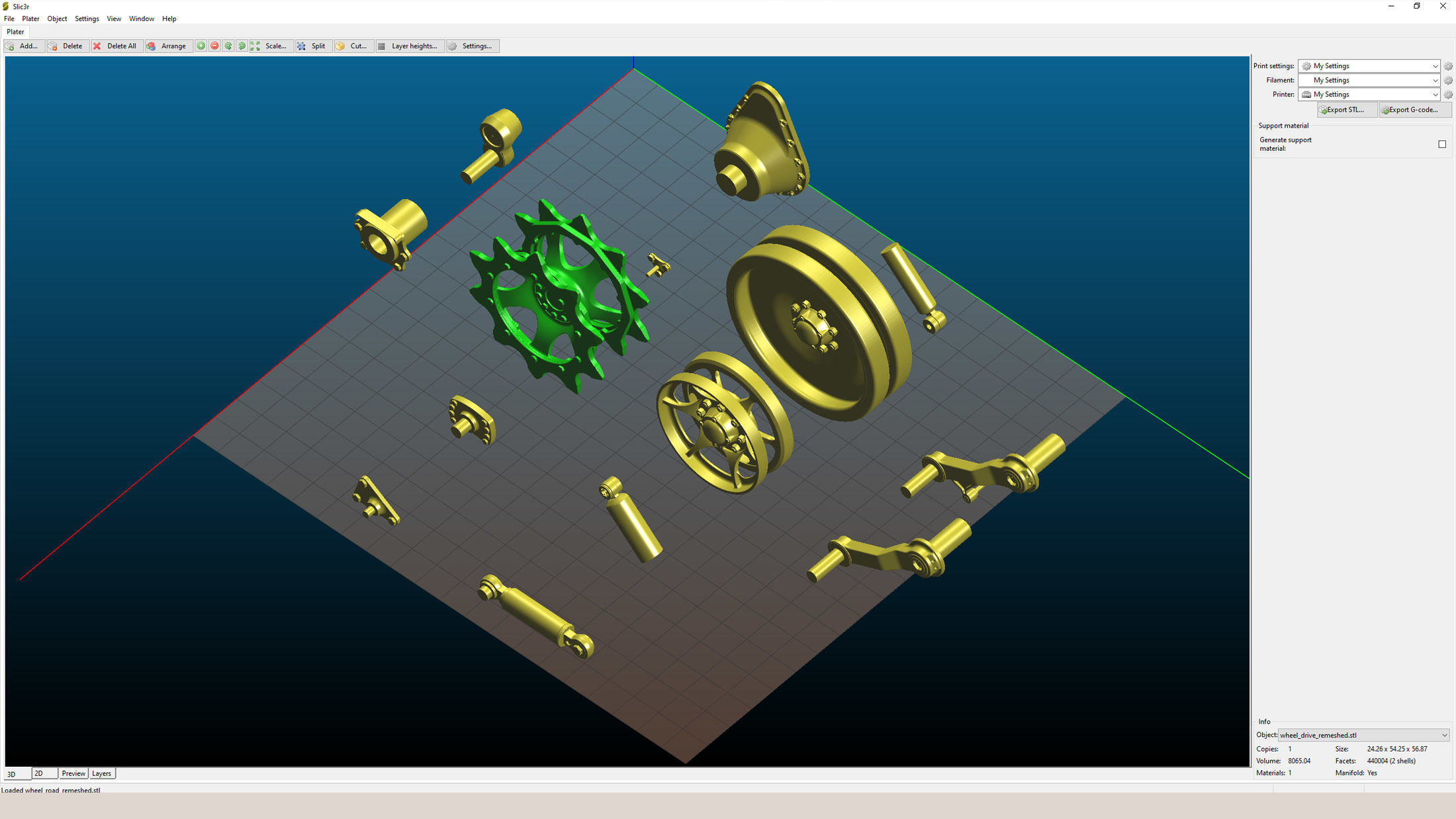 M113 Wheels Collection 3D model_15