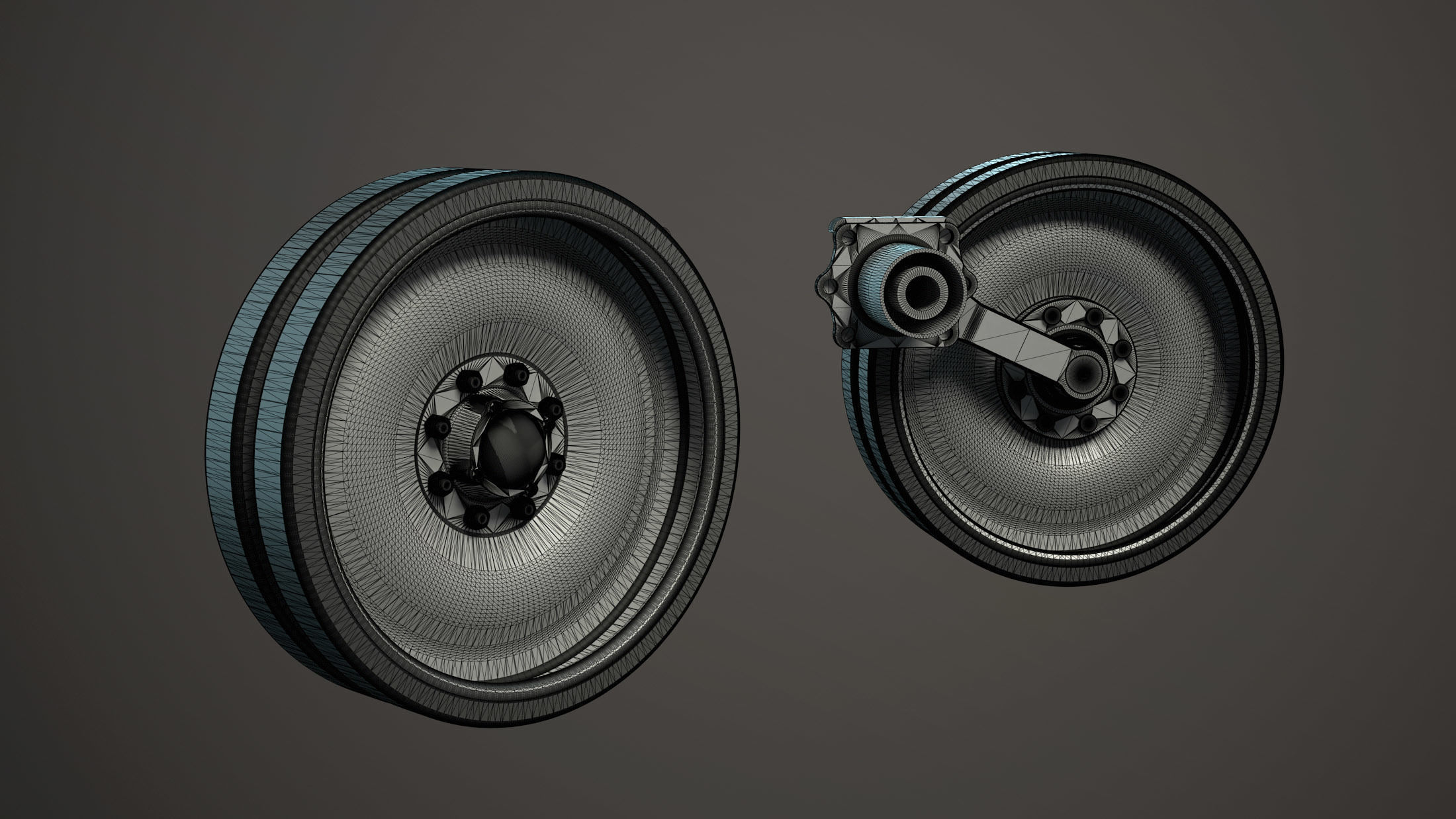 M113 Wheels Collection 3D model_9