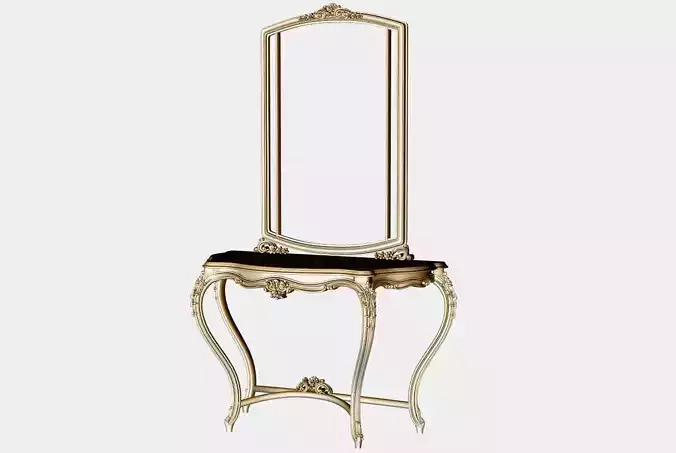 Carved console ornament for cnc 03