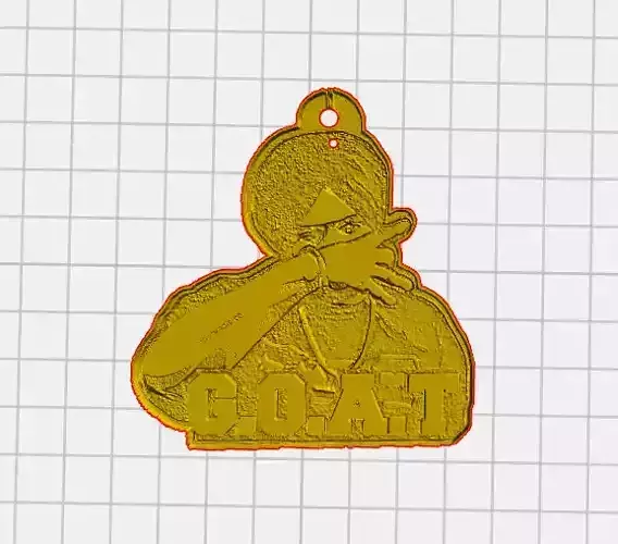sidhu moose wala keyring 3d print model