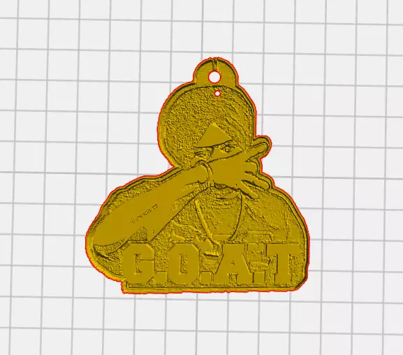 sidhu moose wala keyring 3d print model 3D print model_0