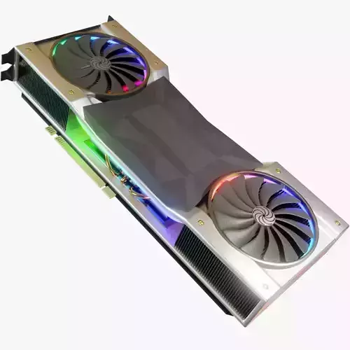 Noname Video Card Low-poly 3D model