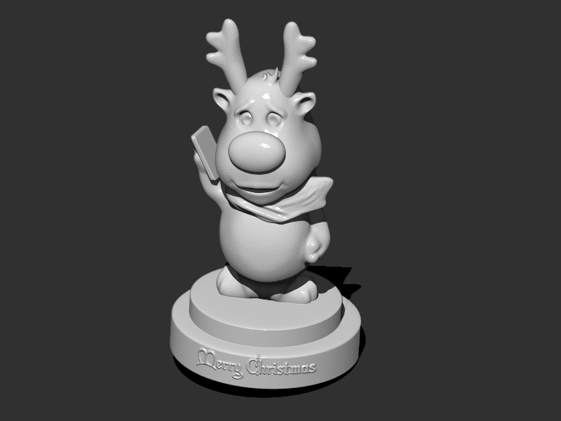 Santa s Reindeer 3D print model_3