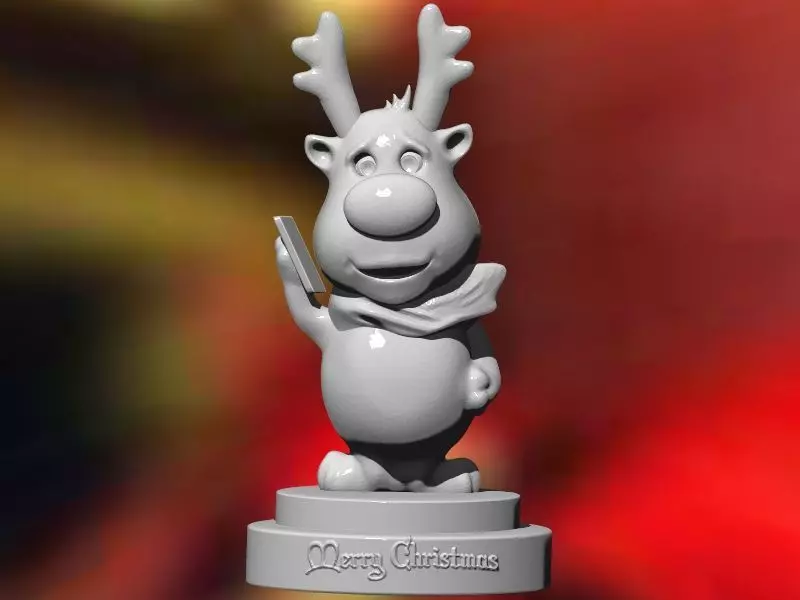 Santa s Reindeer 3D print model_0
