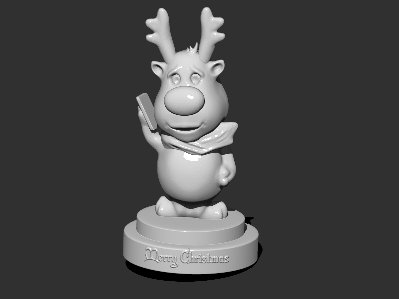Santa s Reindeer 3D print model_4